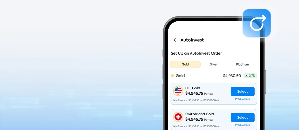 The OneGold mobile app