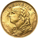 Helvetia platinum coin medallion